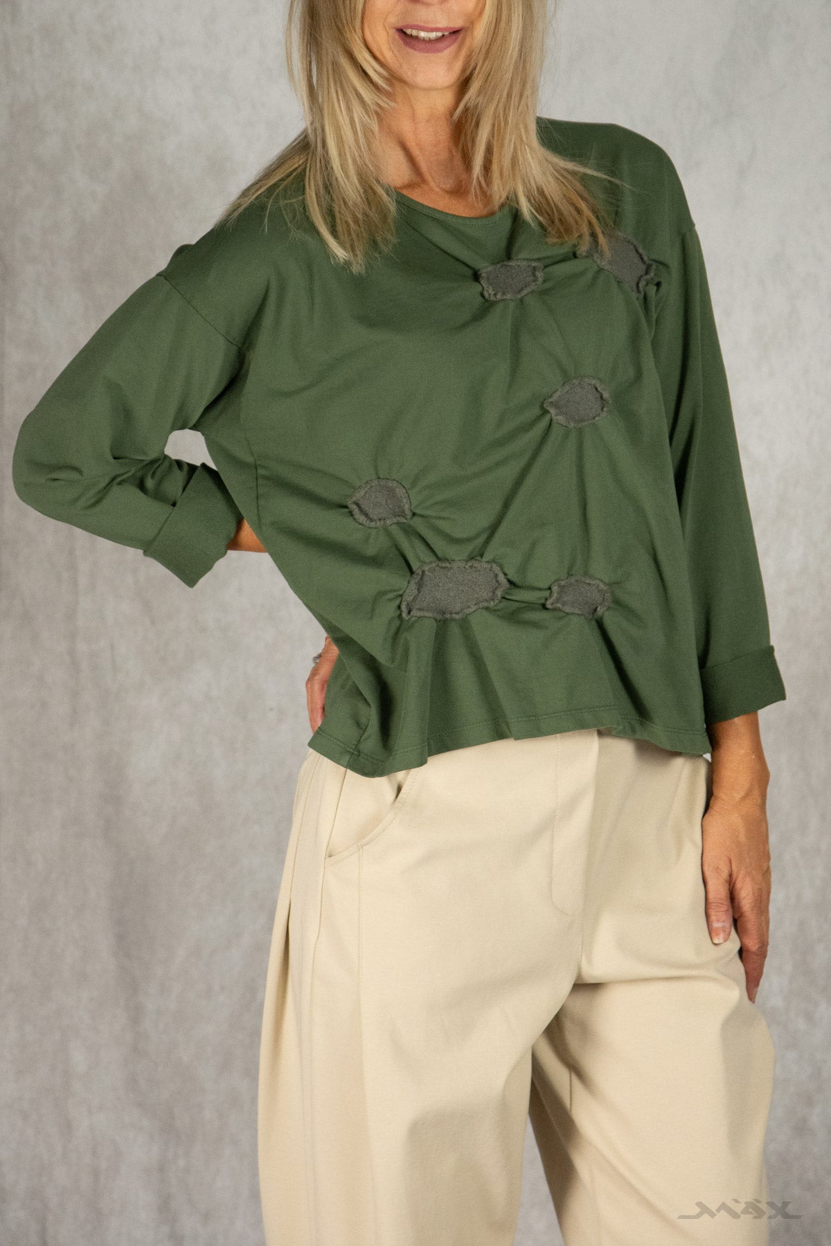 Shirt mit Patch-Details Gr. Onesize (38-42)