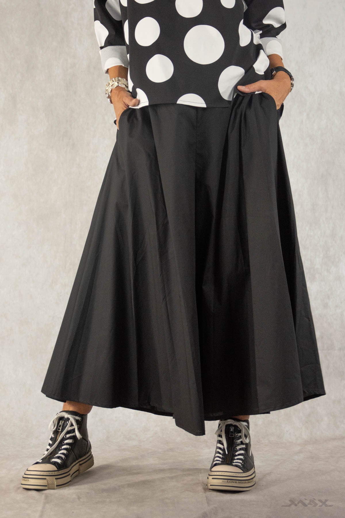 Eleganter Hosen-Rock aus Baumwolle Gr. Onesize (38-42)