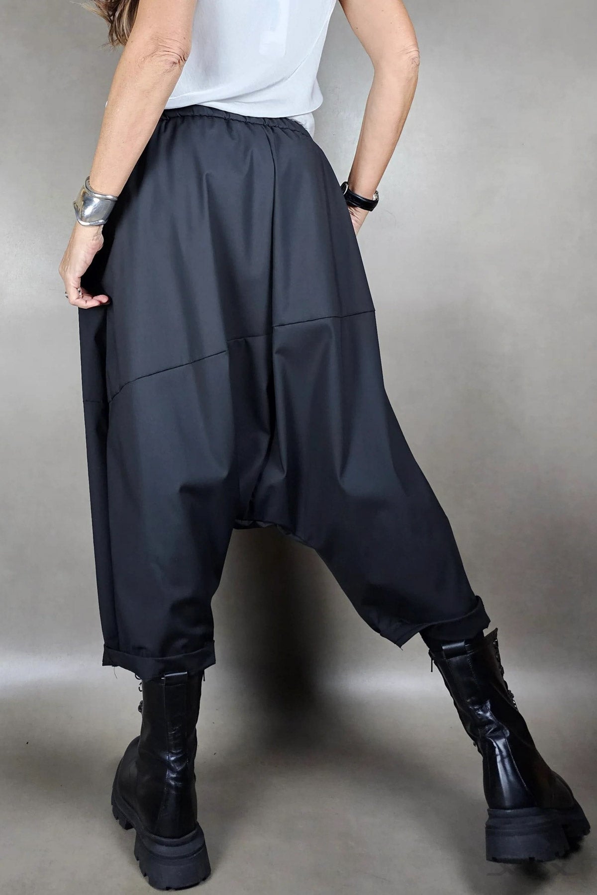 Elegante Bedoeïenenbroek zwart maat One size (38-42)
