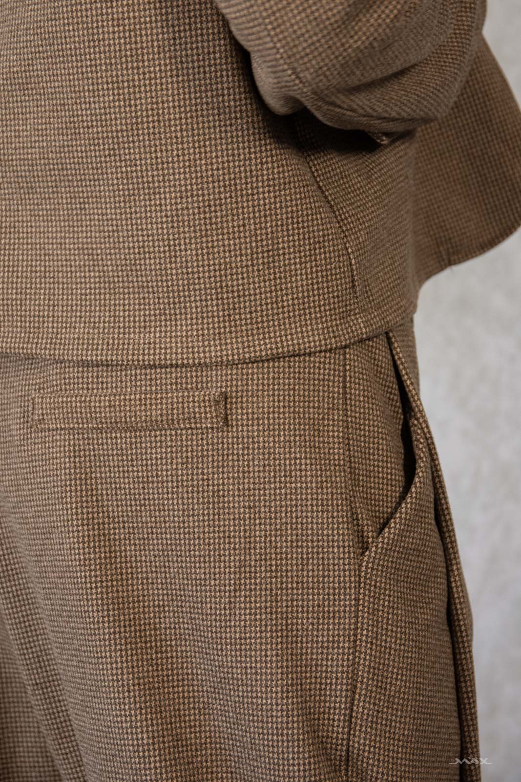 Baggyhose braun Tweed Gr. Onesize (38-44)