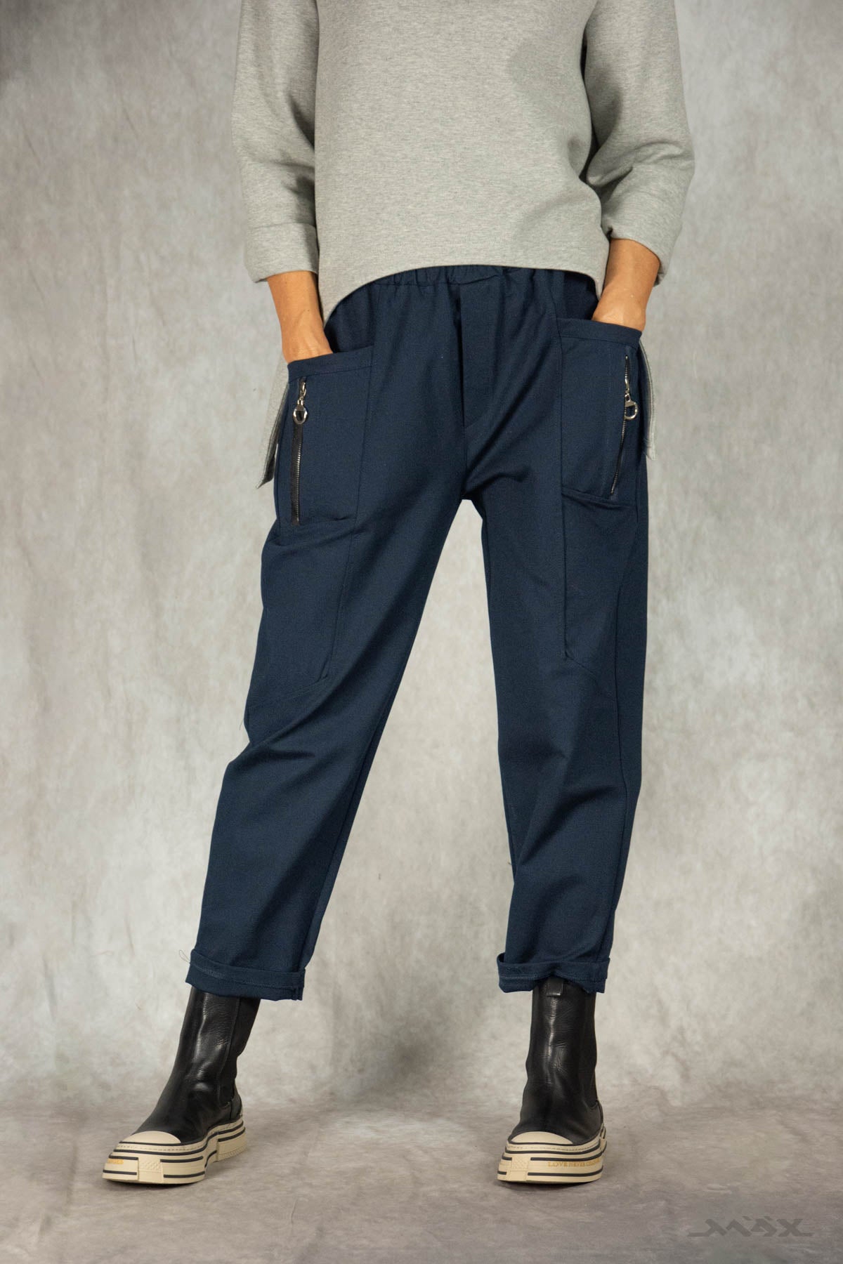 Hose mit Zipper-Taschen Gr. onesize (38-44)