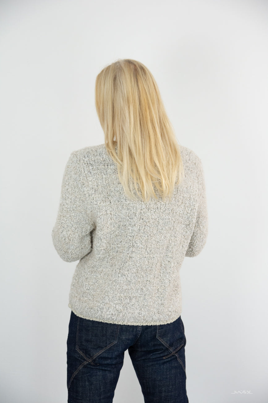 Boucle Jacke Beige