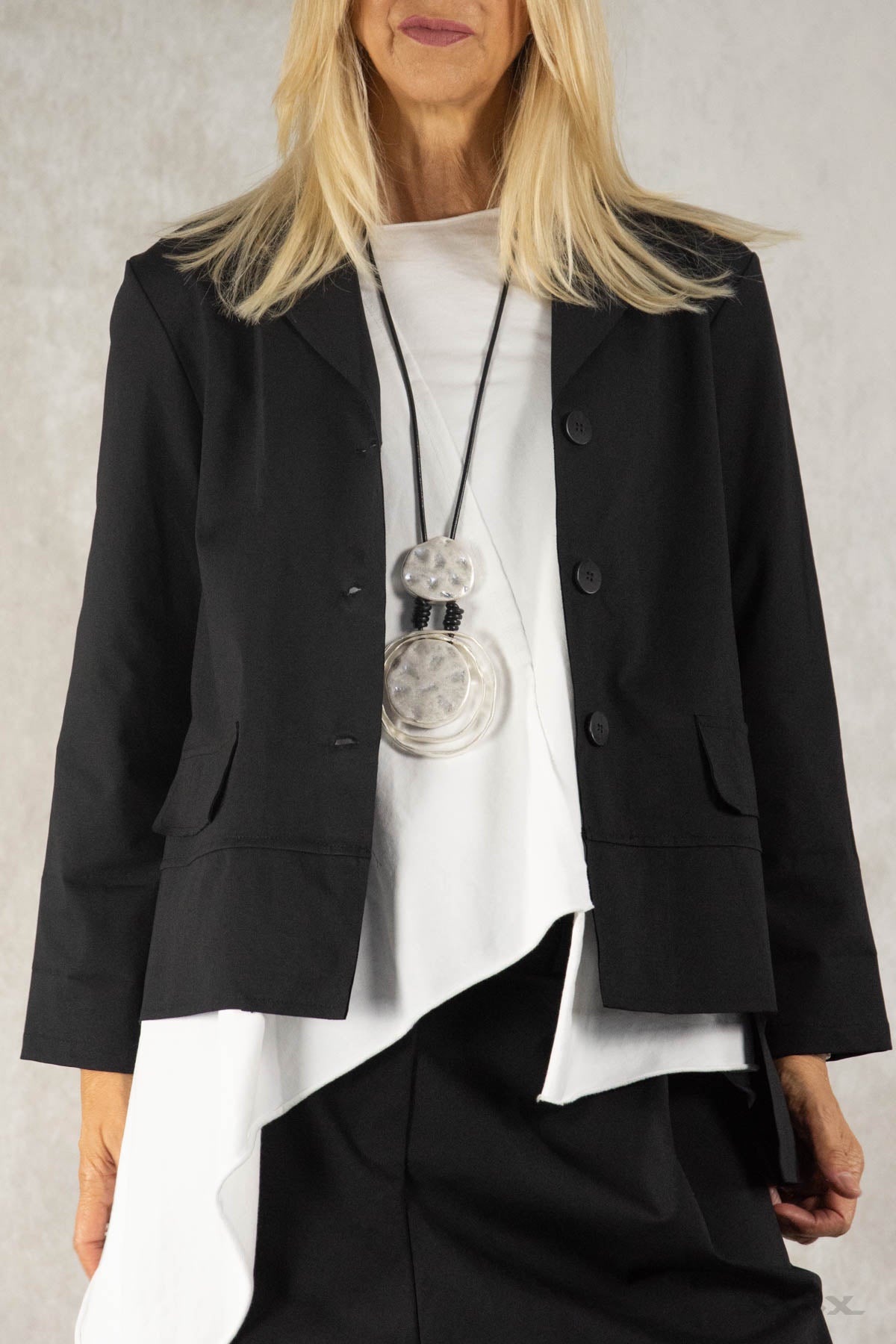 Asymmetrische Blazer-Jacke Gr. Onesize (36-42)